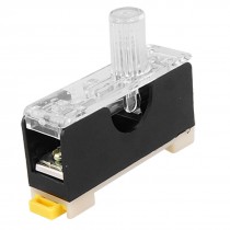 Plastic Single Pole AC 250V 10A FS-101 Fuse Holder Base 6mmx30mm