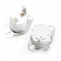 2 Pcs 135C NC 2 Pin Terminals Temperature Control Ceramic Thermostat 10A AC250V