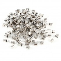 100 Pcs Electrical Component 250V 15A Glass Fuse Tube 5mm x 20mm