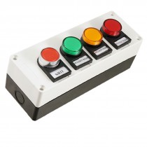 AC 220V Signal Lamp Momentary Type Push Button Station