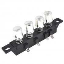 AC 250V 1A 3-Interlock 1-Reset 4 Pushbutton Keys Switch for Kitchen Hood