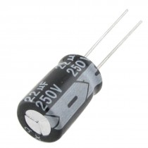 100 Pcs 10x17mm 22uF 250V Polarized Aluminum Electrolytic Capacitors