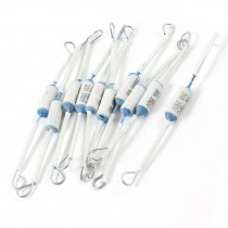 10 Pcs White 250V 20A 185 Celsius Fuses 8cm Long for Electric Rice Cooker