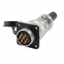 Waterproof Rubber Cover 7 Pin Electric Deck Connector Plug 10A AC 250V