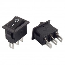 10pcs x AC 250V 3A 3 Pin ON/ON 2 Position SPDT Snap-in Boat Rocker Switch