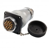 14-Pin Waterproof Electrical Deck Plug Circular Cable Connector 7A 250V AC