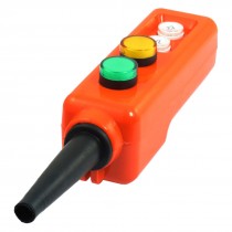 Green Yellow LED Lamp Up-down Hoist Hand Operate Crane Pushbutton Switch AC 220V