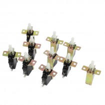 AC 250V 5A 40A Latching SPST Push Button Power Switch SW-3 10 Pcs