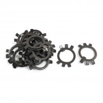 20 Pcs Black Metal 20mm Inside Dia Shaft Rod Locking Washer