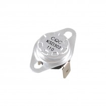 110 Celsius AC 250V 10A Plastic Thermostat Switch KSD303