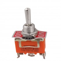 AC 250V 15A SPST On/Center Off/On 3 Way Toggle Switch w Screw Terminals