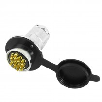 GX30 14 AC250V 10A Metal 14PIN Male Female Aviation Plug Connector w Cover