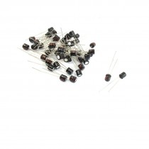 25 Pcs 4.7uF 250V 10mm x 13mm Aluminum Electrolytic Capacitors