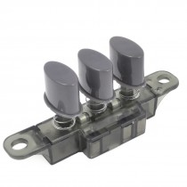 AC 250V 1A 3-Interlock 1-Reset 3 Keys Switch Gray for Kitchen Hood