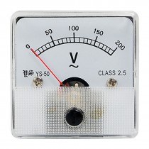 Plastic Encased AC 200V Analog Needle Volt Panel Meter