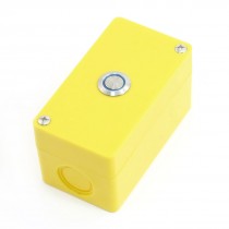 Blue Indicator SPDT Momentary Type One Metal Button Station 3A 250V AC