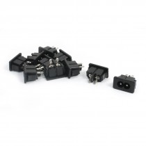 10Pcs 2 Soldering Pins Power Supply C8 Coupler Male Plug AC 250V 2.5A