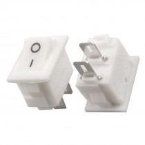 10pcs AC 250V 3A 2 Pin SPST On/Off 2 Position Snap in Boat Rocker Switch 13x8mm