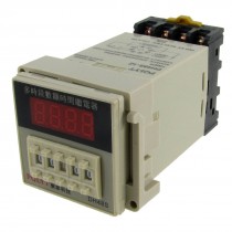 AC 220V 240V Digital Timer Time Delay Relay 0.01S - 99H 99M 8 Pins w Socket