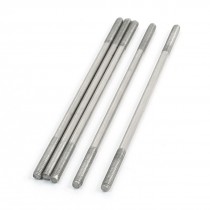 5PCS 3mm Dia Thread 80mm Long Stainless Steel Tight Adjustable Pushrod