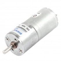 DC 12V 60RPM 4mm Shaft Dia Cylinder Magnetic Electric Geared Box Motor