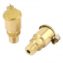 2 Pcs M10 Male Thread 1.5cm Dia Brass Spring Cap Grease Lubricating Oil Cup