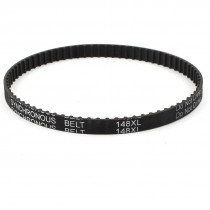148XL 037 74 Teeth 9.5mm Width Rubber Cogged Industrial Timing Belt Black