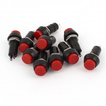 10 x NO SPST Latching Red Push Button Switch AC 250V/3A