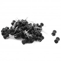 50Pcs 1mH 350mA 6x8mm 10% Tolerance Shielded Radial Lead Inductor Black