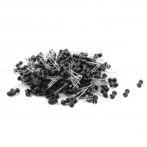 200Pcs 220uH 100mA 4x6mm 10% Tolerance Radial Lead Inductor Black