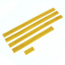 5 Sets Roller Printer Printing 0.5" Letter Rubber Stamp Coder