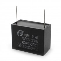 10uF 50/60Hz AC 450V CBB61 Electric Motor Run Polypropylene Film Capacitor