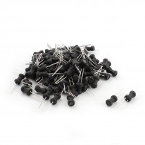 100Pcs 330uH 400mA 6x10mm 10% Tolerance Shielded Radial Lead Inductor Black