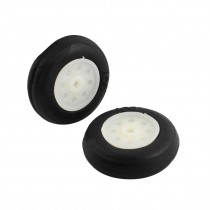 2 Pcs 26mm x 8mm Black Rubber Wheel Tire for RC Fixed Wing Aircraft Airplane