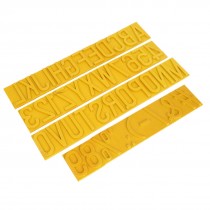 Roller Printer Printing 2" Capital Letters Symbol Rubber Stamp Coder Set