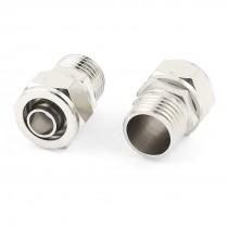 2pcs 6 5mm x 1 4PT Pneumatic Air Hose Quick Coupler Connectors Fitting