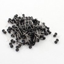 100Pcs 560uH 200mA 4x6mm 10% Tolerance Radial Lead Inductor Black