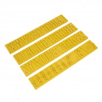 7mm Thickness Letter Number Rubber Stamp Coder Set for Roller Printer