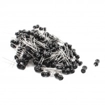 100Pcs Radial Leaded 10UH 500mA 10% 4x6mm Magnetic Core Inductors Black