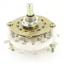 6mm Diameter D Shaft 1P6T 1 Pole 6 Positions Band Channel Rotary Switch Selector