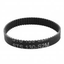 S2M-130 65 Teeth 6mm Width Black Rubber Cogged Industrial Timing Belt