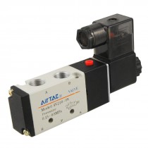 4V210 08 AC 220V 6 0VA 2 Position 5 Way Magnetic Solenoid Valve