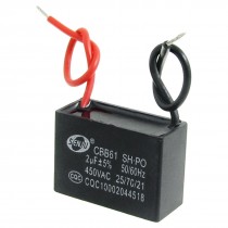 AC 450V 2uF 50/60Hz Fan Motor Run Capacitor CBB61 Type