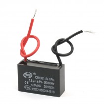 CBB61 AC450V 1.5uF 5% Two Lead Wires Motor Run Capacitor