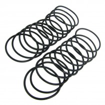 20 Pcs Flexible Rubber O Ring Seal Washer Black 46mm x 2.4mm