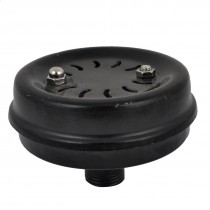 Black Metal 1/2PT Male Threaded Reducing Noise Compressor Silencer Muffler