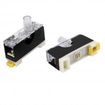 2 PCS Hard Plastic 250V 10A FS-10 Single Pole 5.8 x 30mm Fuse w Base for Fuse