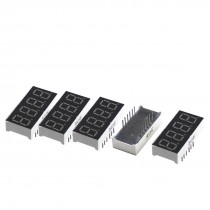 5Pcs 12-Pin Red LED Digital Display DIP Common Cathode Tube 0.36"