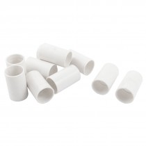 10 Pcs 25mm Inner Diameter Straight PVC Pipe Connectors Fittings White
