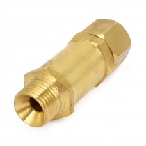 3/8PT Male Thread Welding Regulator Mount Oxygen Flashback Arrestor Gold Tone